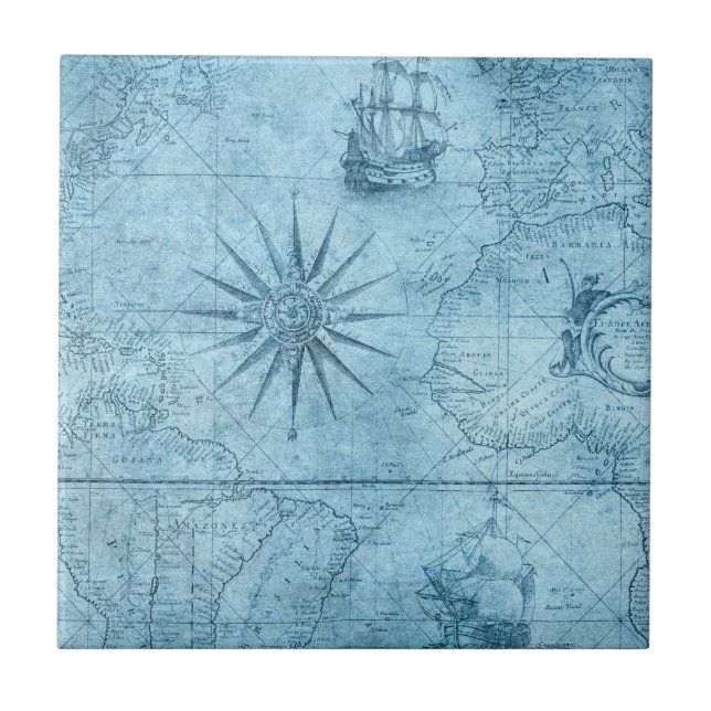 Blue compass tile (Front)