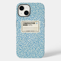 Blue Composition Notebook Case-Mate iPhone Case