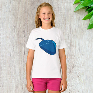 Blue Computer Mouse Girls T-Shirt