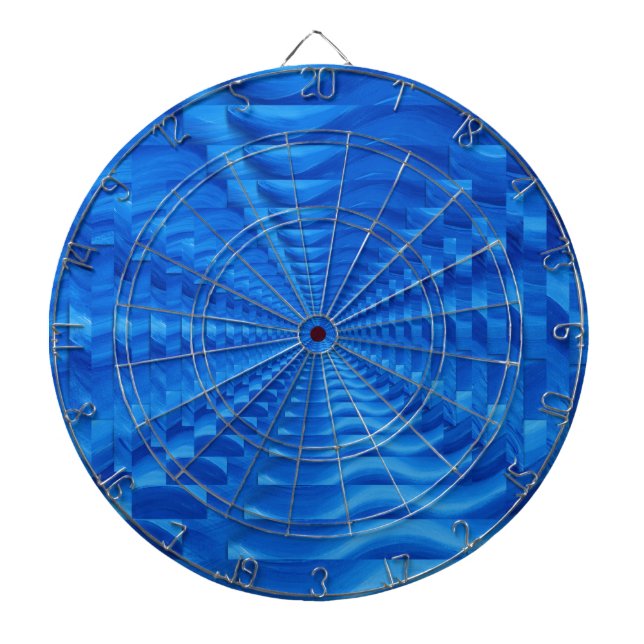 Blue Concentric Squares Dartboard (Front)