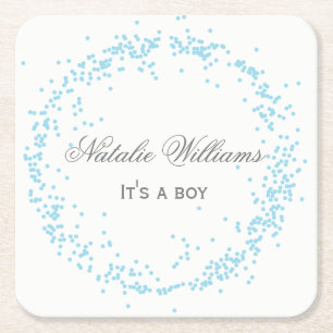 Blue Confetti - Custom Coaster