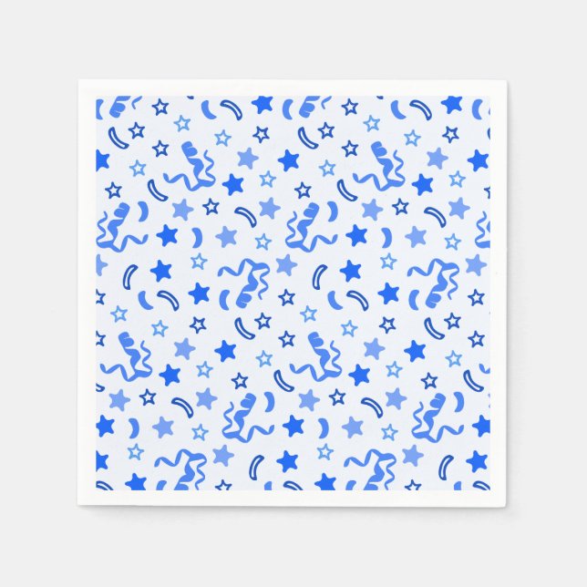 Blue Confetti Napkin (Front)