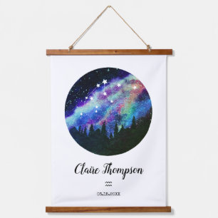 Blue Constellation Aquarius Horoscope Sign Gift Hanging Tapestry