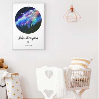 Blue Constellation Capricorn Horoscope Sign Gift
