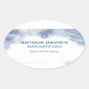 Blue Contemporary Stickers