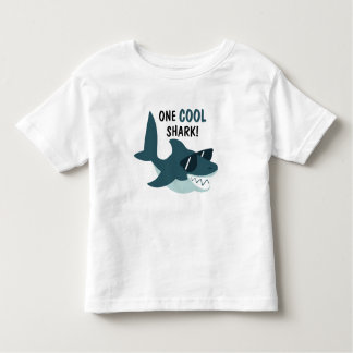 Blue Cool Shark with Sunglasses Boys Kids Shirt