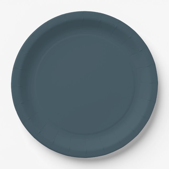Blue Coordinate Paper Plate (Front)