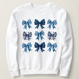 Blue Coquette Aesthetic Sweatshirt