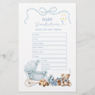 Blue Coquette Baby Carriage Baby Predictions 