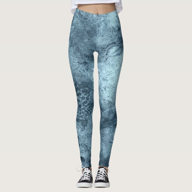 Blue Coral Leggings (Front)