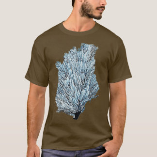 Blue corals watercolor painting T-Shirt