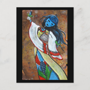 blue corn maiden postcard