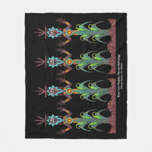 Blue Corn People Mythology Fleece Blanket