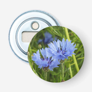 blue cornflower bottle opener