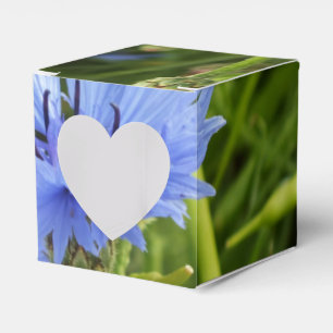 blue cornflower favour box