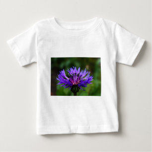 Blue Cornflower Flower Blossoms Peace Love Destiny Baby T-Shirt