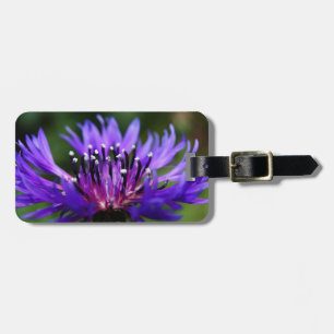 Blue Cornflower Flower Blossoms Peace Love Destiny Luggage Tag