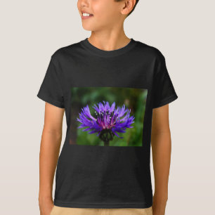 Blue Cornflower Flower Blossoms Peace Love Destiny T-Shirt