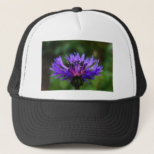 Blue Cornflower Flower Blossoms Peace Love Destiny Trucker Hat
