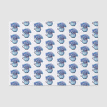 blue Cornflowers in a jug цветок акварель