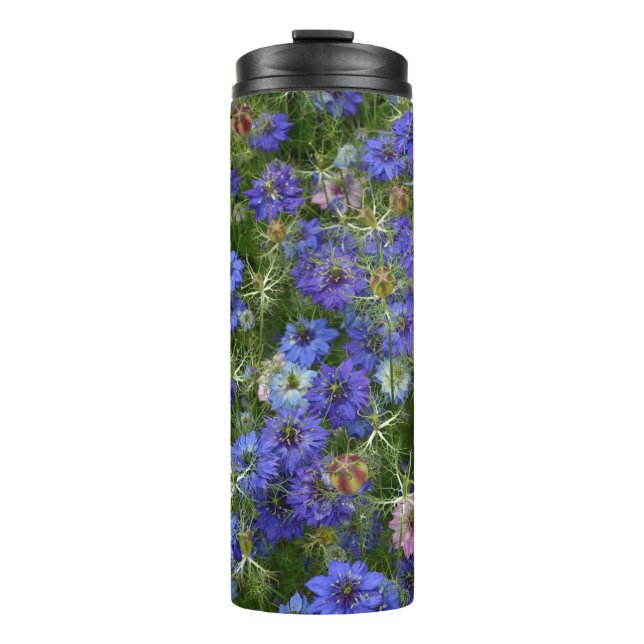 Blue cornflowers thermal tumbler (Front)