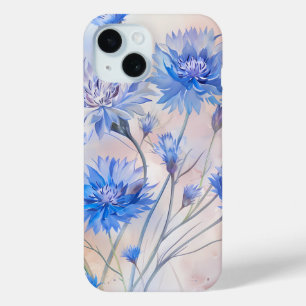 Blue Cornflowers Watercolor Phone Case
