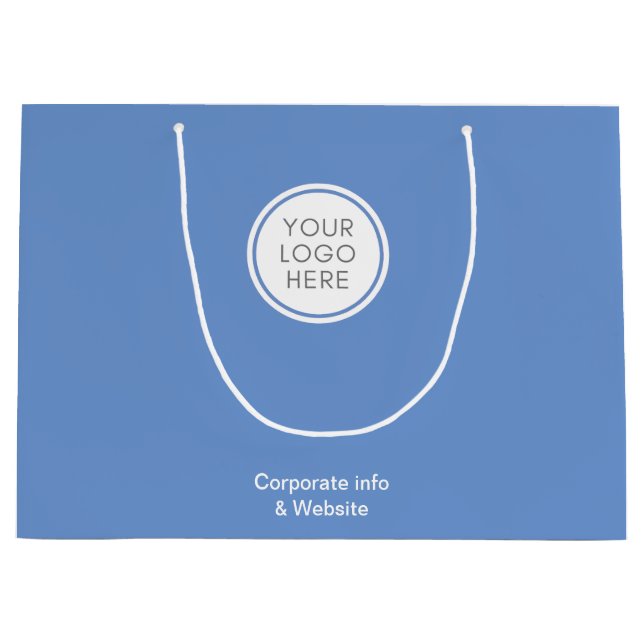 Blue Corporate bag with Logo & Corporate details (Front)