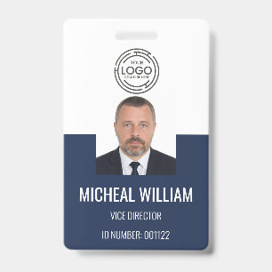Blue Corporate ID Badge