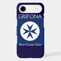 BLUE CORSAIR STYLE octagon cross
