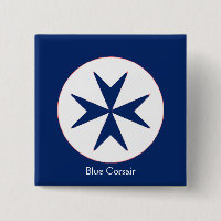 BLUE CORSAIR STYLE octagon cross