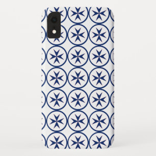 BLUE CORSAIR STYLE octagon cross iPhone XR Case