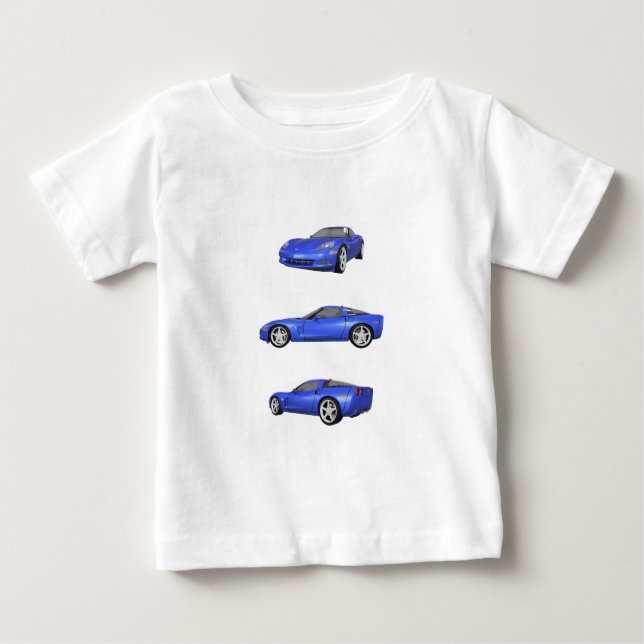 Blue Corvette: Baby T-Shirt (Front)