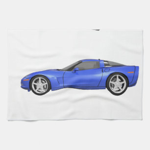 Blue Corvette: Tea Towel