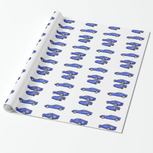 Blue Corvette: Wrapping Paper