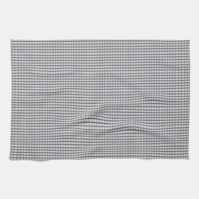 Blue Country Gingham Tea Towel (Horizontal)