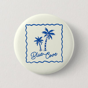 Blue Cove 6 Cm Round Badge