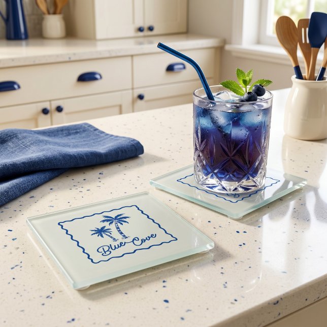 Blue Cove Glass Coaster (Creator Uploaded)