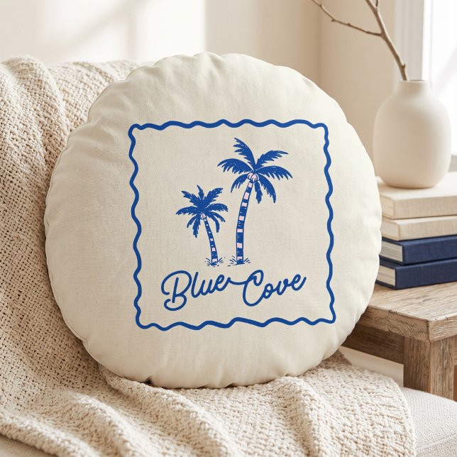 Blue Cove Round Cushion (Creator Uploaded)