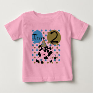 Blue Cow 2nd Birthday Tshirts and Gifts