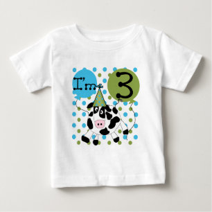 Blue Cow 3rd Birthday Tshirts and Gifts