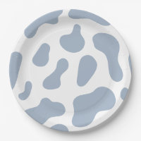 Blue Cow Print Little Cowboy Baby Shower