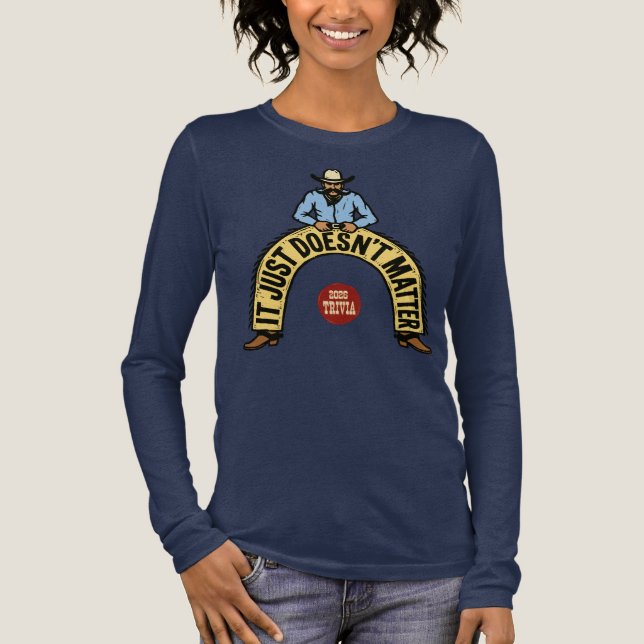 Blue Cowboy Women's Tri-Blend Shirt (Front)