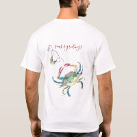Blue Crab Beach Christmas T-Shirts