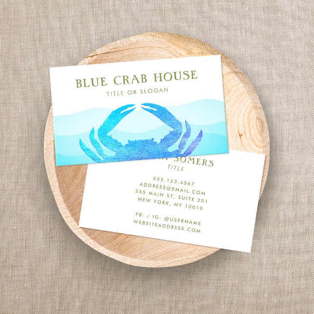 Blue Crab Business Card (Creator Uploaded)