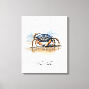 Blue Crab Coastal Kitchen Wall Decor