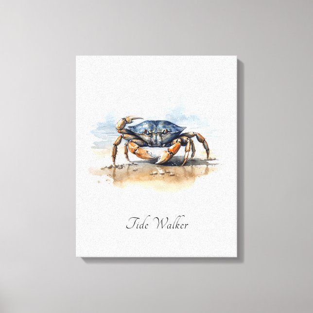 Blue Crab Coastal Kitchen Wall Decor (Front)