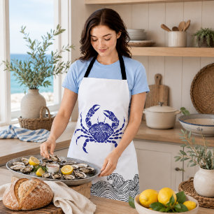 Blue Crab  – Coastal Nautical Cooking Apron