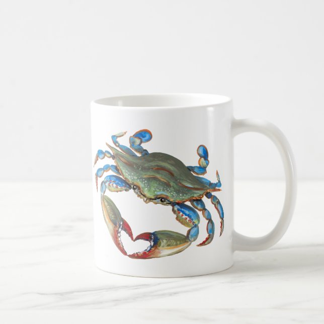 Blue Crab Coffee Mug (Right)