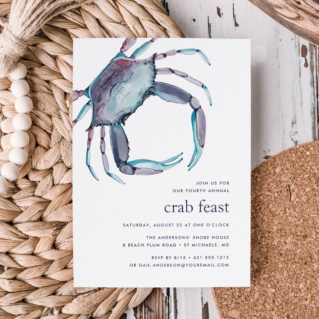 Blue Crab | Crab Feast Invitation (Creator Uploaded)