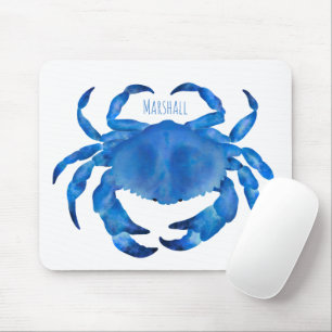 Blue Crab First Name Mouse Pad